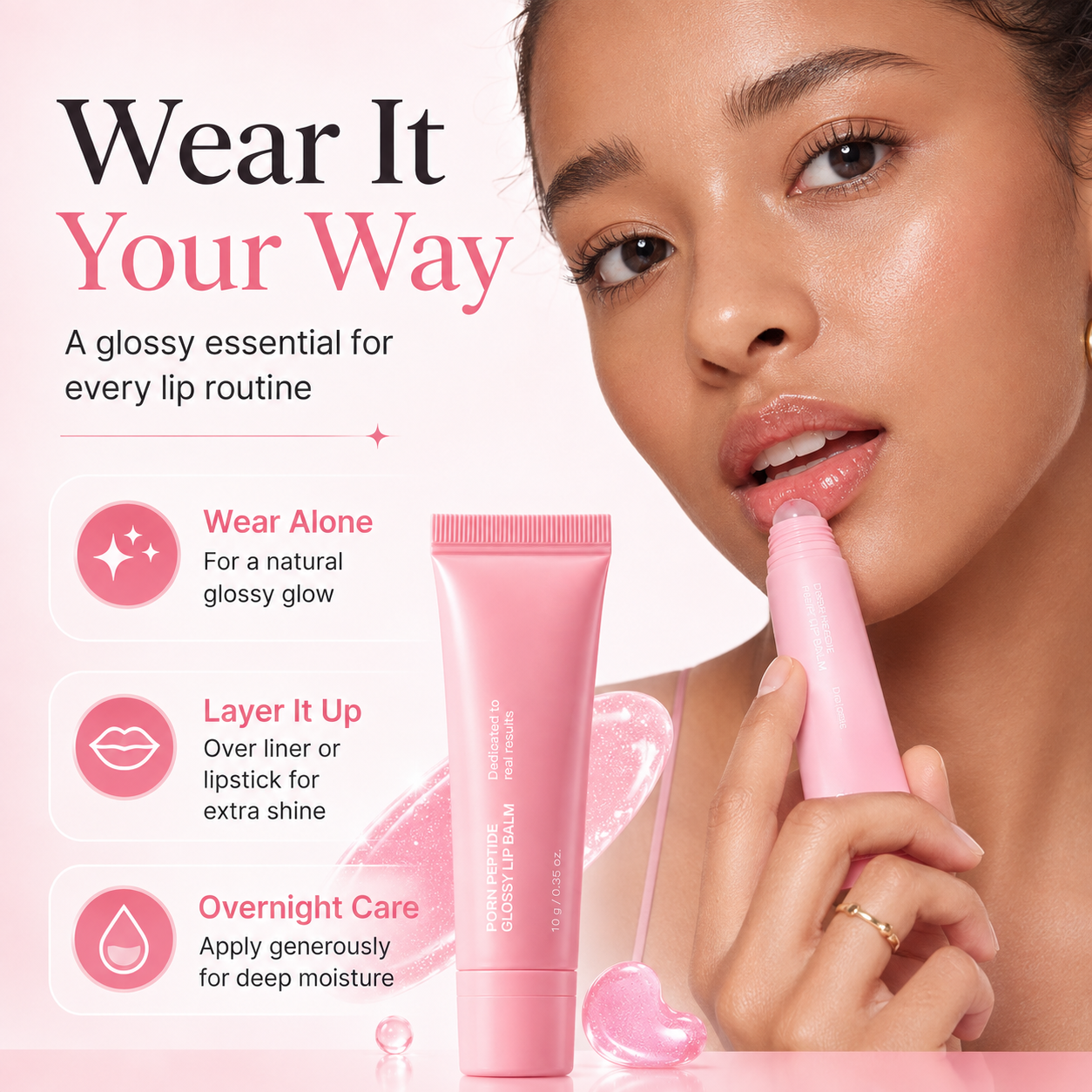💋Glossy Balm | Plump + Glow in One Step
