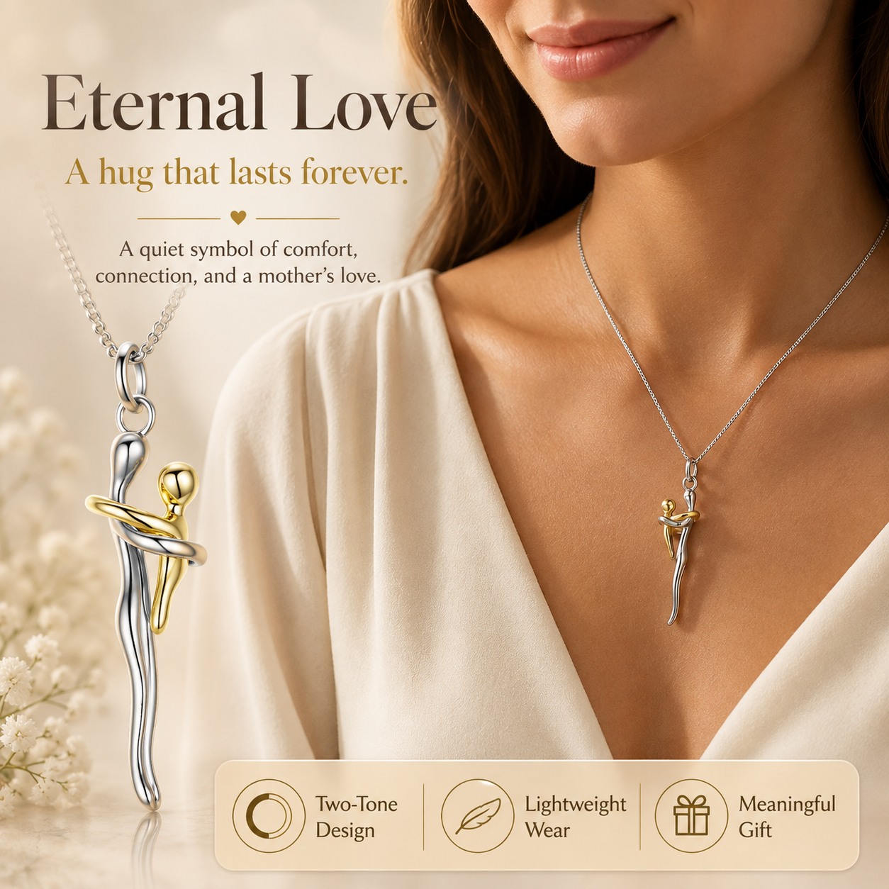 ♾️ Eternal Love Necklace – Timeless Symbol of Forever ❤️✨