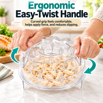 ✨Transparent Chicken & Meat Shredder – Ergonomic, BPA-Free, Dishwasher Safe