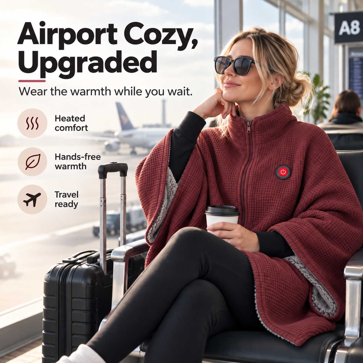 Wearable Heated Blanket – Cozy Hands-Free Warmth
