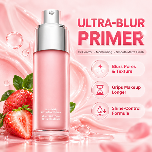 ✨Ultra-Blur Oil-Control Primer Gel – Silicone-Free, Smooths Fine Lines