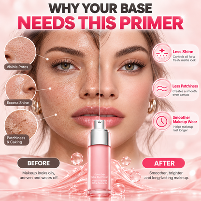 ✨Ultra-Blur Oil-Control Primer Gel – Silicone-Free, Smooths Fine Lines