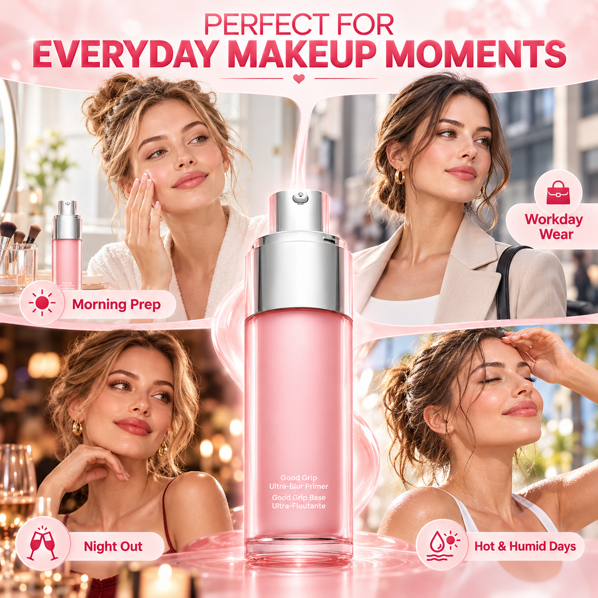 ✨Ultra-Blur Oil-Control Primer Gel – Silicone-Free, Smooths Fine Lines