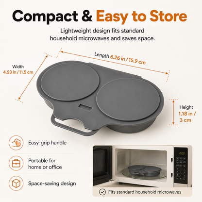 🍳 Easy-Clean Egg Cooker – Food-Grade PP, Dishwasher-Safe, Quick Healthy Breakfast Gadget