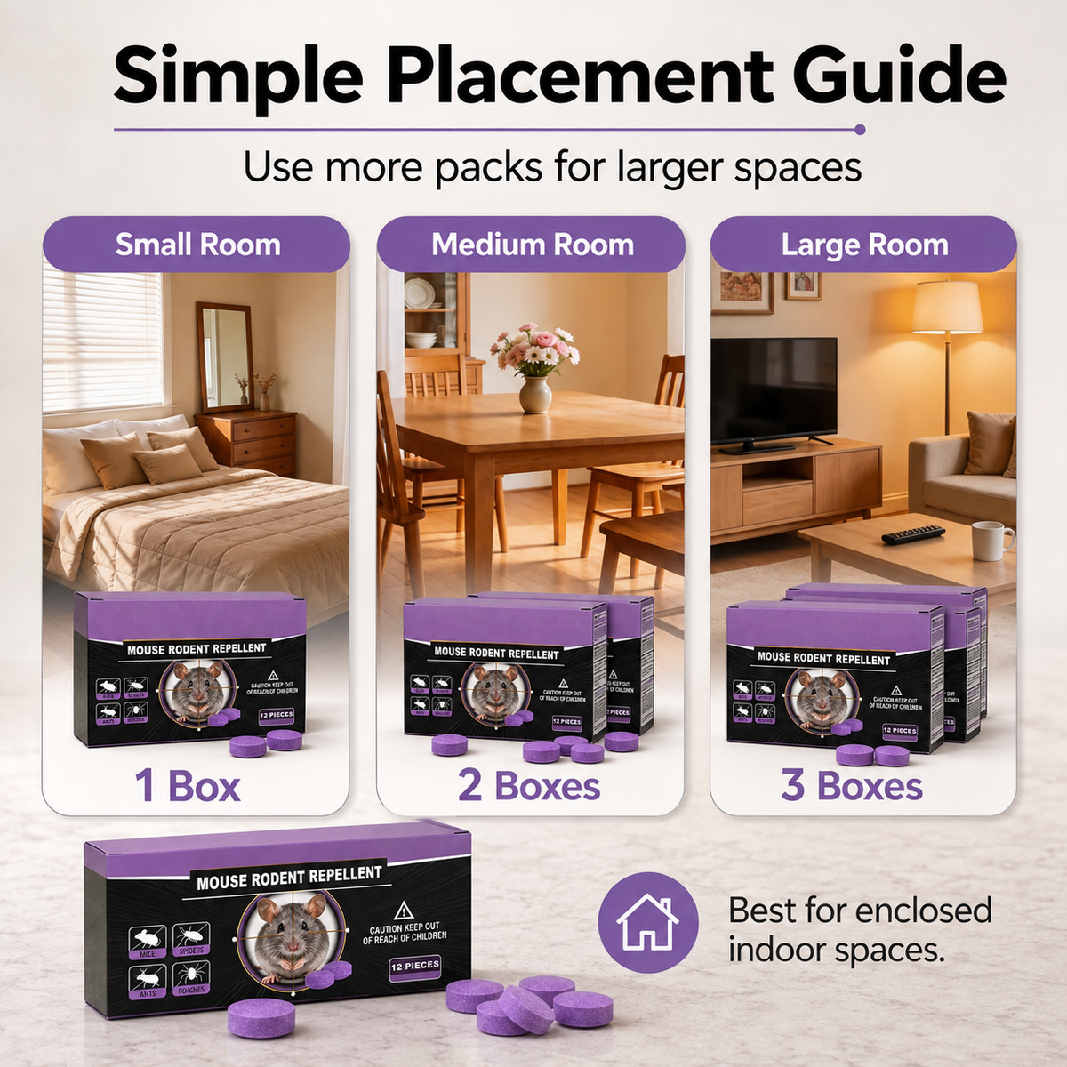 🐭❌ 12-Pack Pest Repellent Balls – Kitchen-Safe Rodent Deterrent Solution