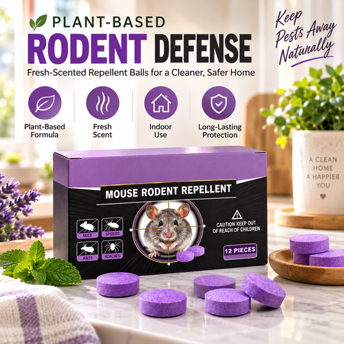 🐭❌ 12-Pack Pest Repellent Balls – Kitchen-Safe Rodent Deterrent Solution