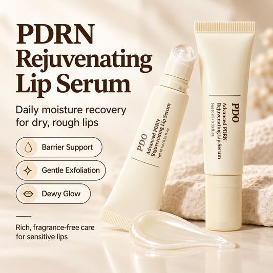 ✨PDRN Dewy Lip Serum • Hibiscus + Lactic Acid for Glow