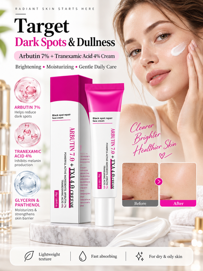 ✨Dark Spot 24% Correcting Pink Glow Cream – Dark Spot Corrector & Brightening Moisturizer