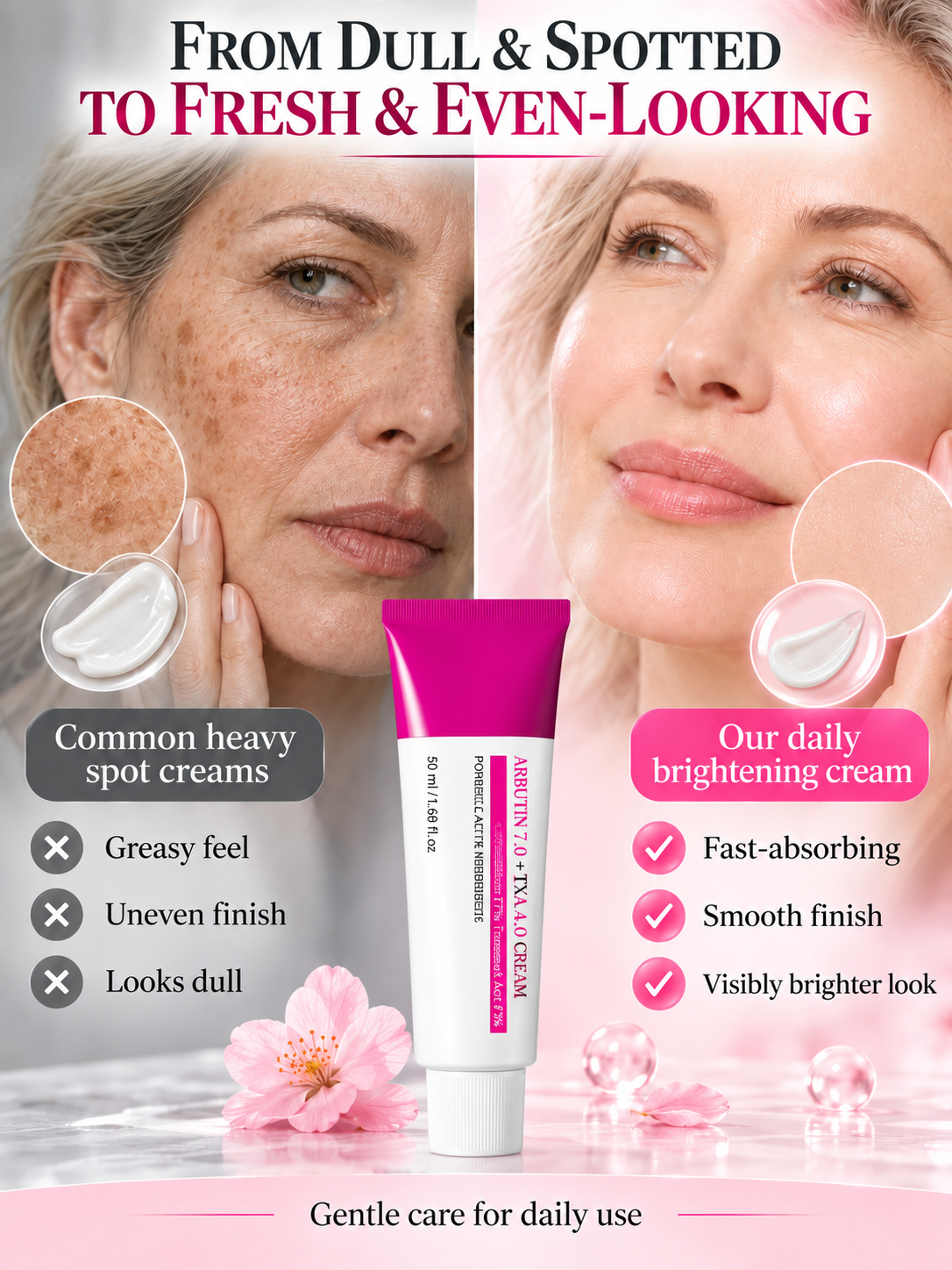 ✨Arbutin 7% + Tranexamic Acid 4% Cream – Dark Spot Corrector & Brightening Moisturizer