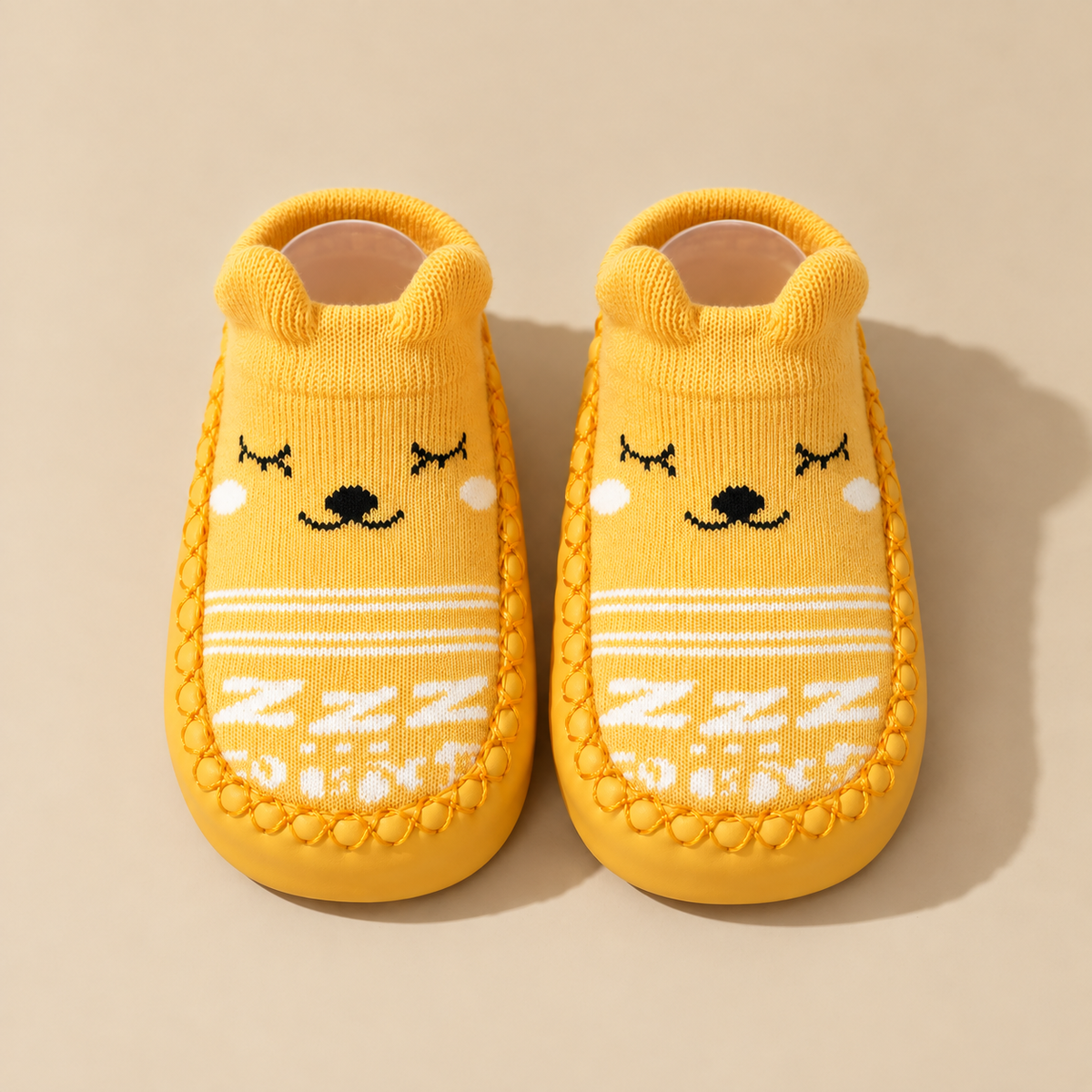 ✨Cute Cartoon Baby Walker Socks – Non-Slip Adhesive Boat Socks for Spring & Fall