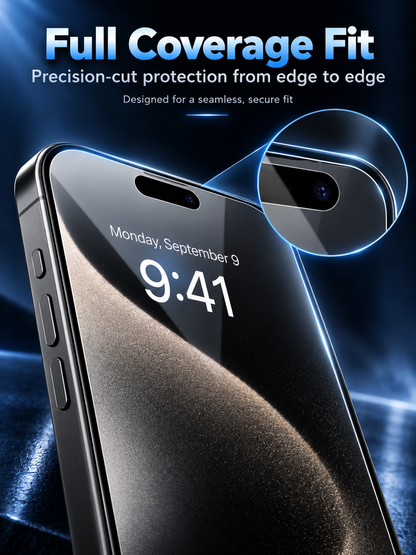 🛡️ 2-Pack Privacy Screen Protector – Anti-Spy + 9H Hardness, Full-Coverage Tempered Glass for iPhone 13-18 Series