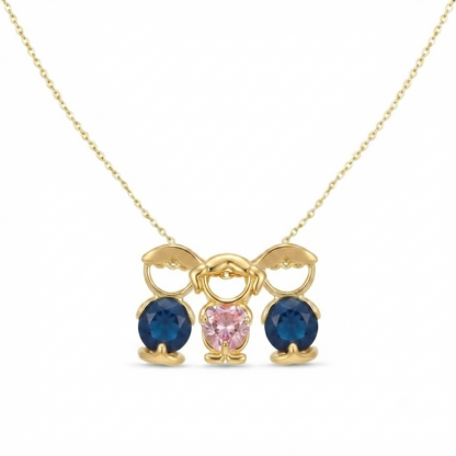 👩‍👧‍👦 Mom and Children Necklace – Meaningful Jewelry for Family Bonding 🌸