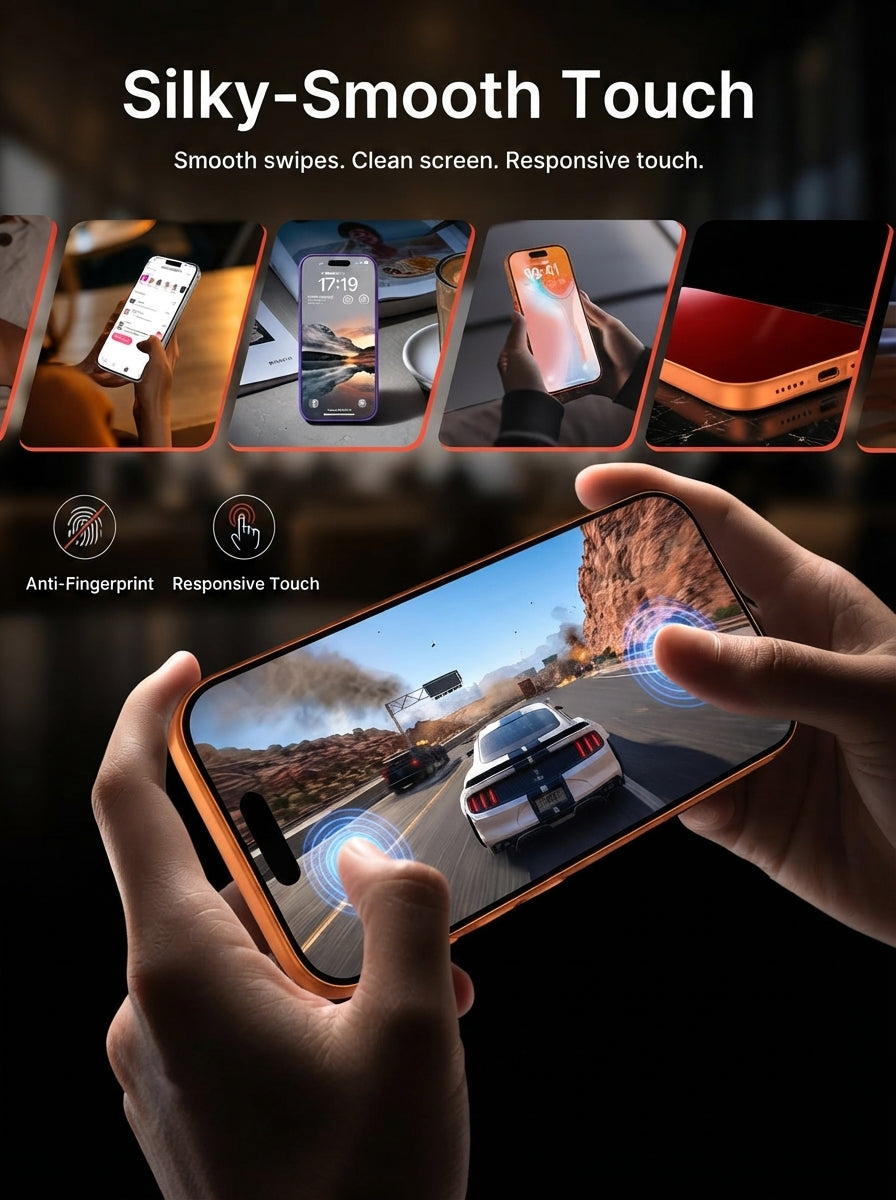 🛡️ 2-Pack Privacy Screen Protector – Anti-Spy + 9H Hardness, Full-Coverage Tempered Glass for iPhone 13-18 Series