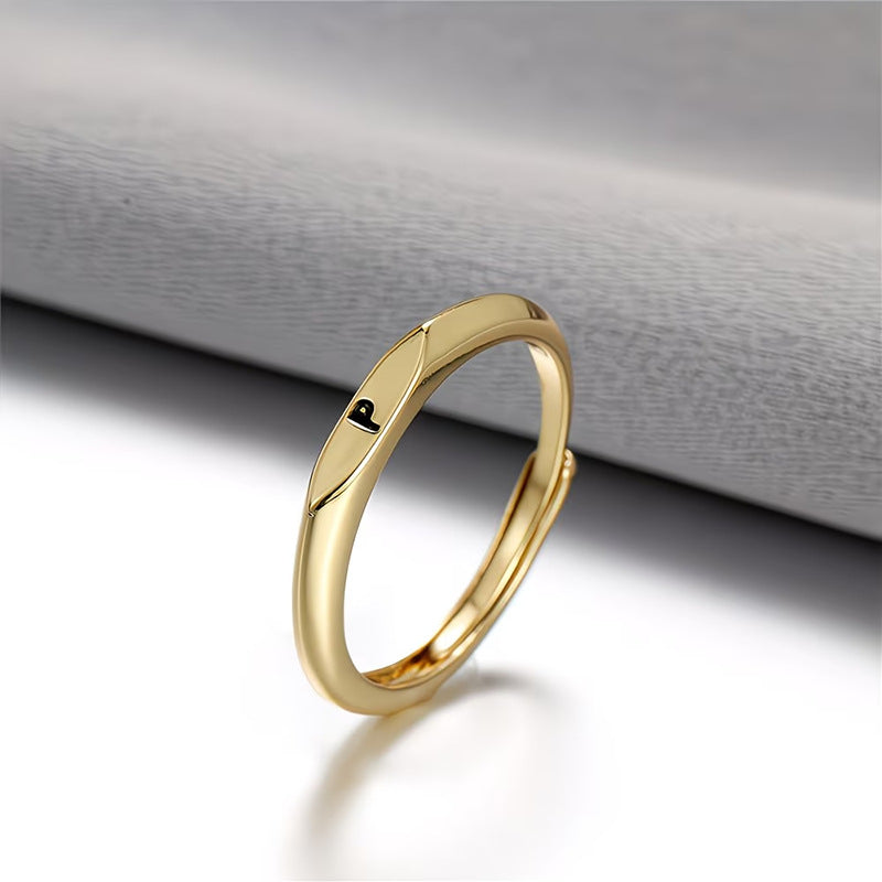 🎁14K Gold Filled Ring Gold Initial Ring Dainty Gold Simple Letter Band Rings