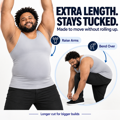 ✨Men's Compression Tank Top – Sleeveless Tummy Control Shapewear, Slim-Fit & Flexible