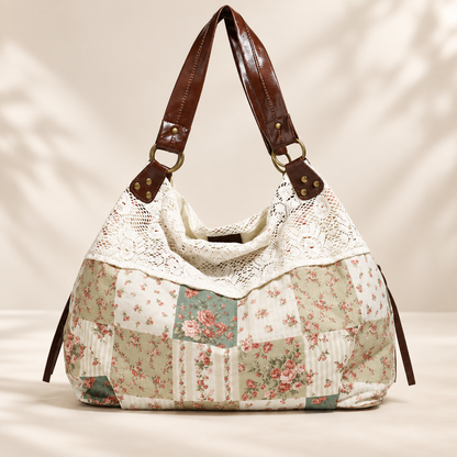 ✨Polka Dot Lace Slouchy Hobo Tote Bag for Women
