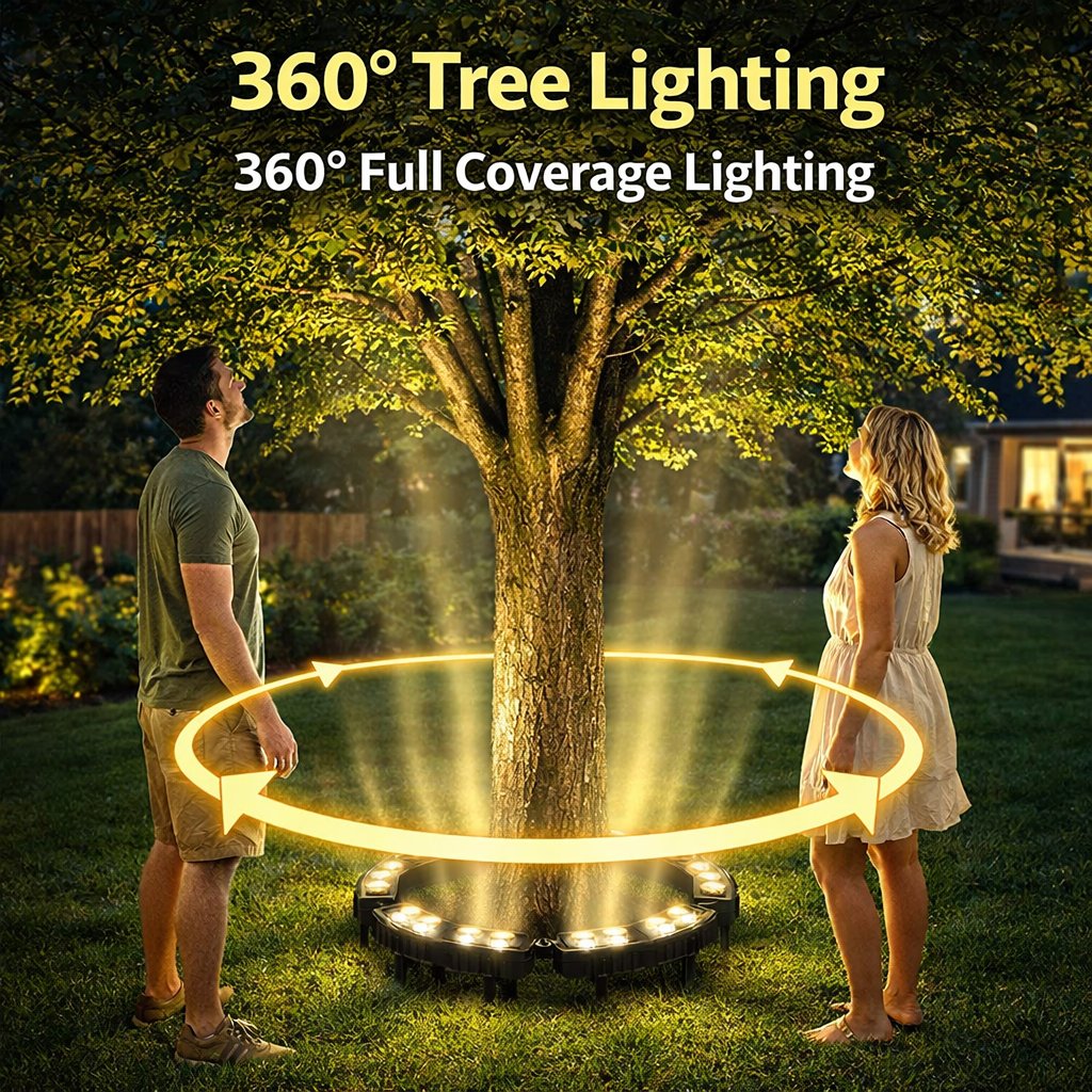 🌳 LED Tree Landscape Light | Give Your Garden a Warm Glow