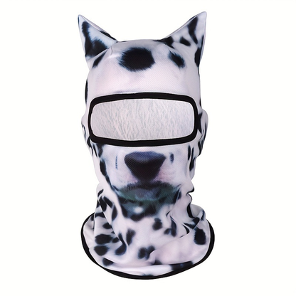 🐾❄️  3D Old Man Balaclava Cat Print Balaclava – Funny Full-Face Outdoor Hood Mask