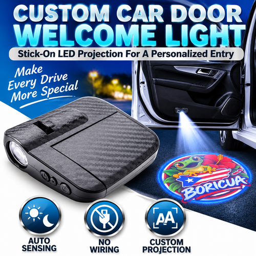 🚗 Auto Style Deal – Custom LED Door Projector Lights ✨ Personalized Welcome Logo Display for a Unique Car Interior 💡