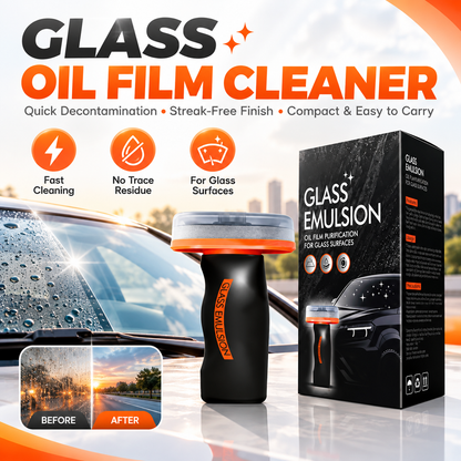 ✨Handheld Auto Oil Film Cleaner – Streak-Free Glass Degreaser for Windows & Windshields