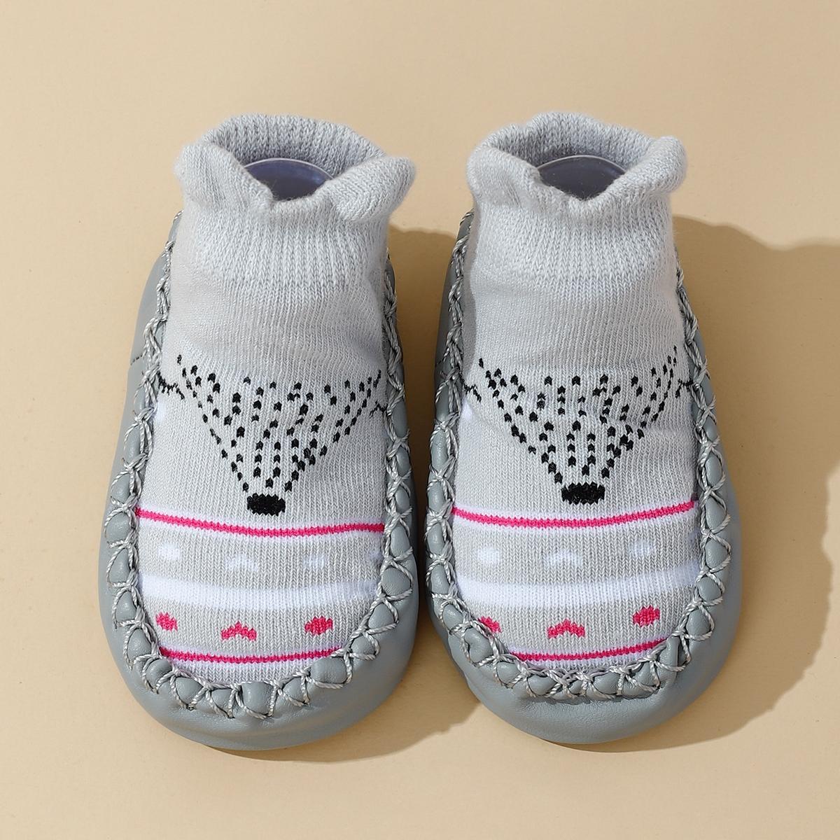 ✨Cute Cartoon Baby Walker Socks – Non-Slip Adhesive Boat Socks for Spring & Fall