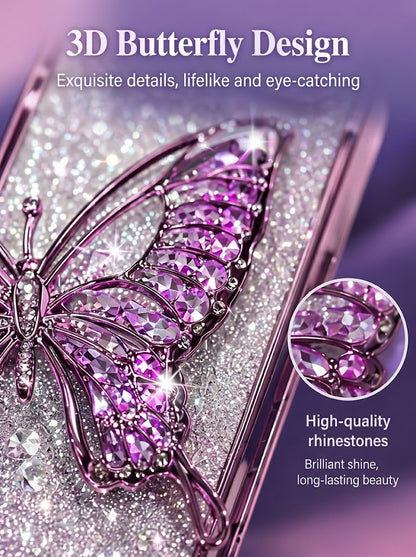 ✨ Glitter 3D Butterfly Case for iPhone 18 Pro & 18 Pro Max