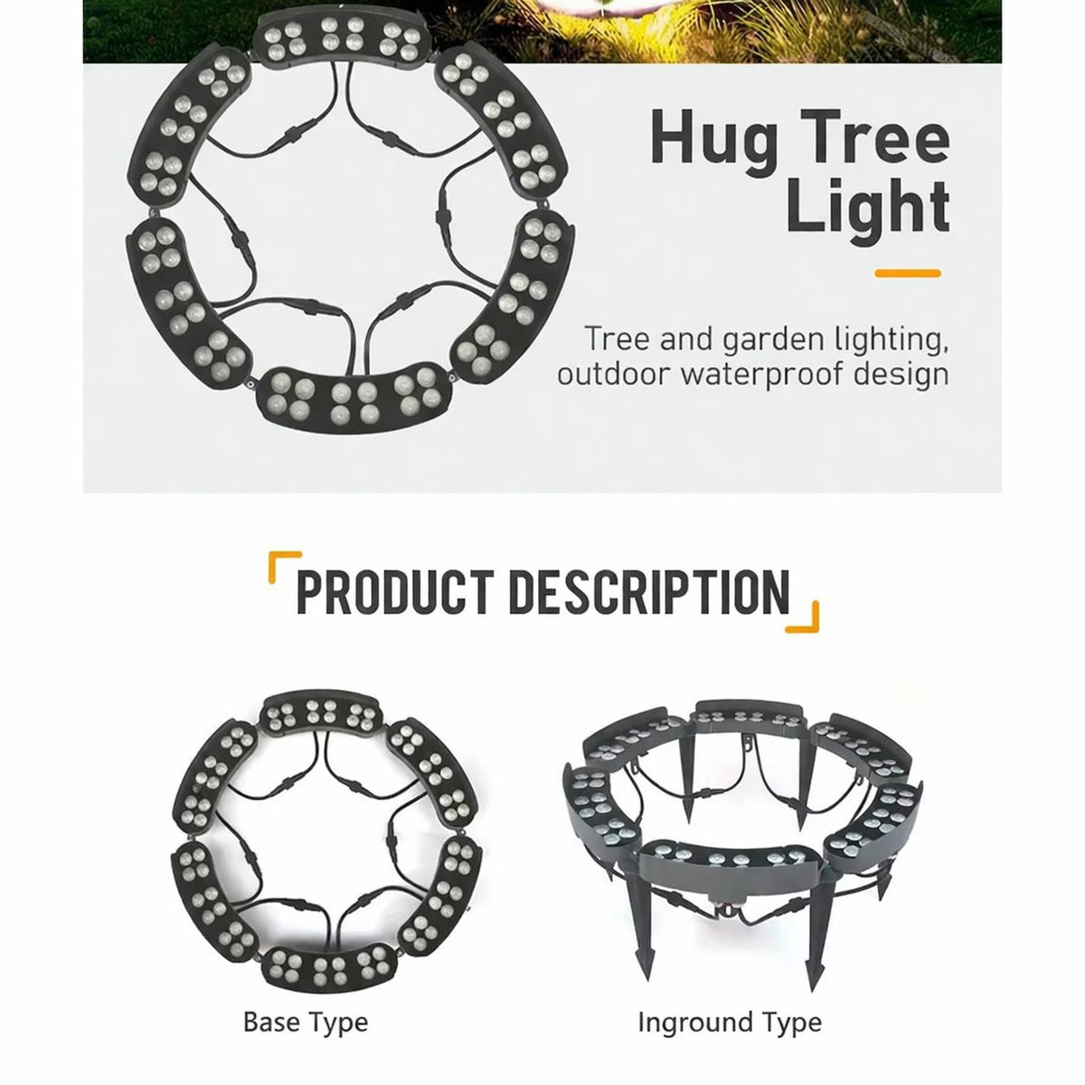 🌳 LED Tree Landscape Light | Give Your Garden a Warm Glow
