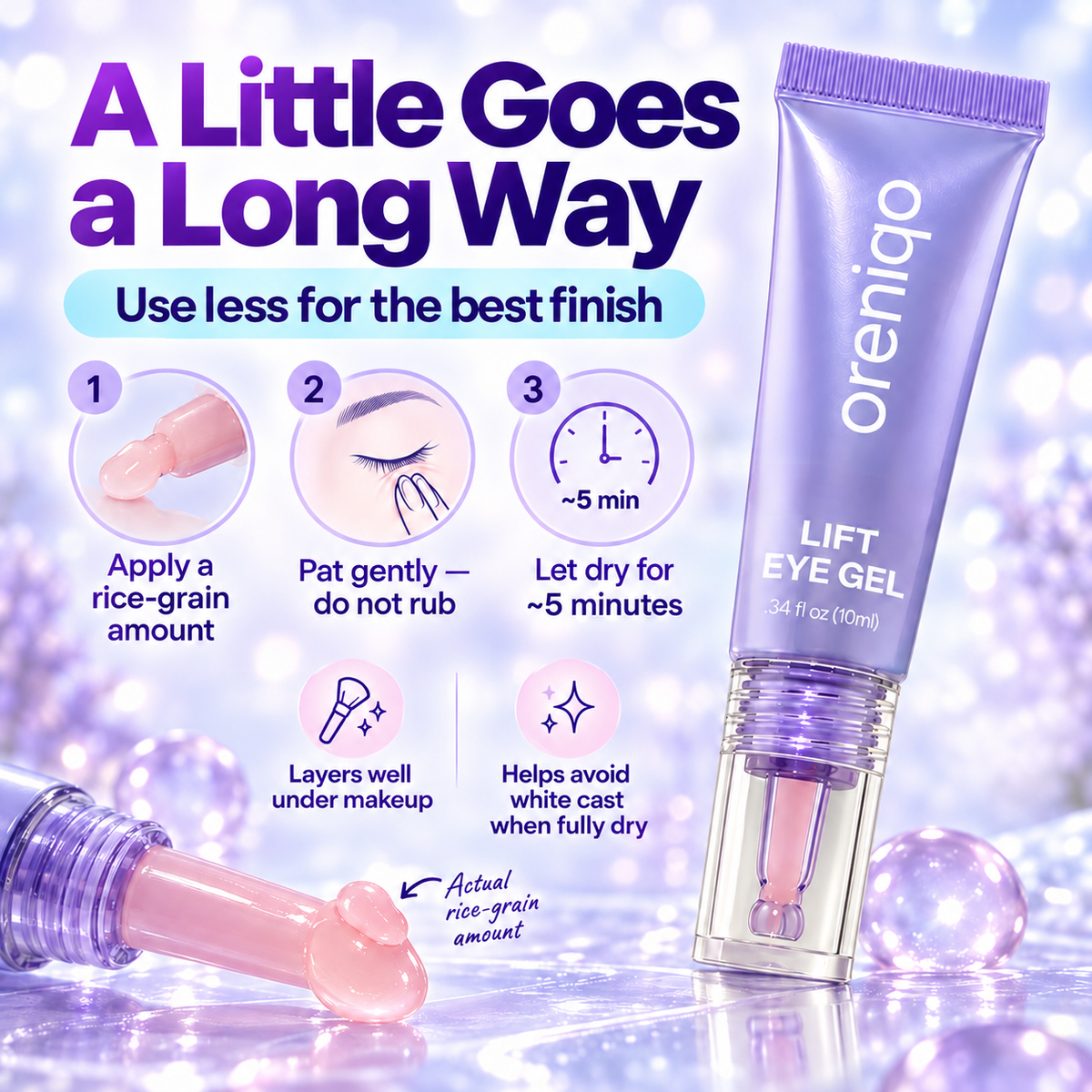 ✨Lift Eye Gel – Puffiness & Dark Circles Fix, Wrinkle-Smoothing Anti-Aging with Collagen Brightener