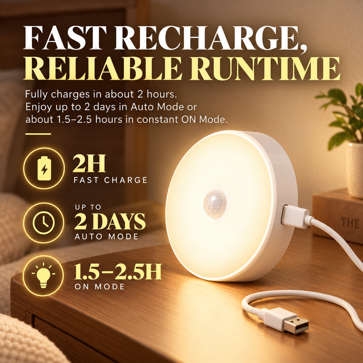 ✨Rechargeable Puck Lights with Remote – 3 Color Temps & RGB Under Cabinet Lighting