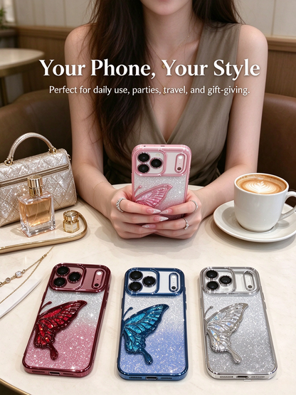 ✨ Glitter 3D Butterfly Case for iPhone 18 Pro & 18 Pro Max